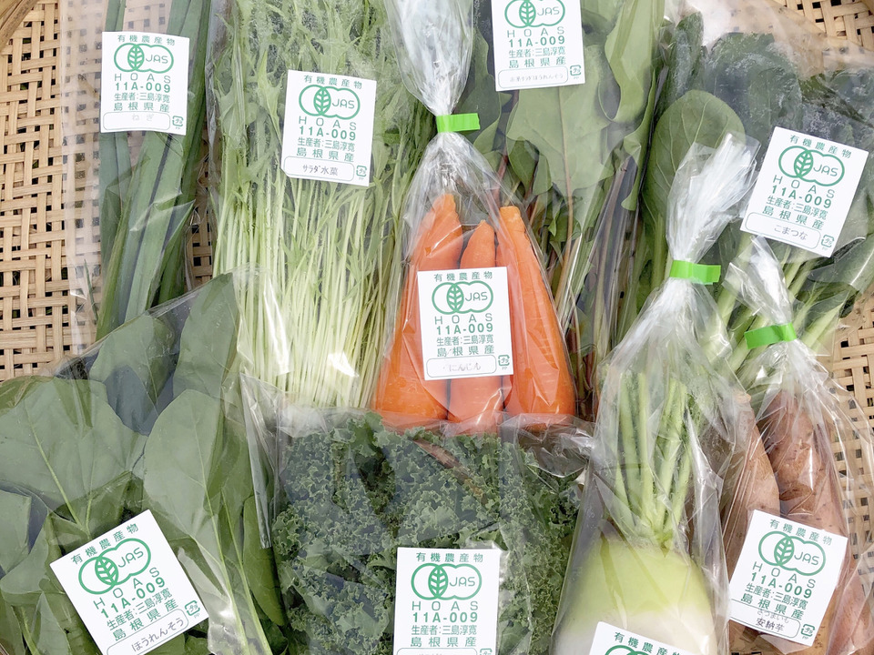 採れたて！旬の有機野菜の詰め合わせ（お試し6種）